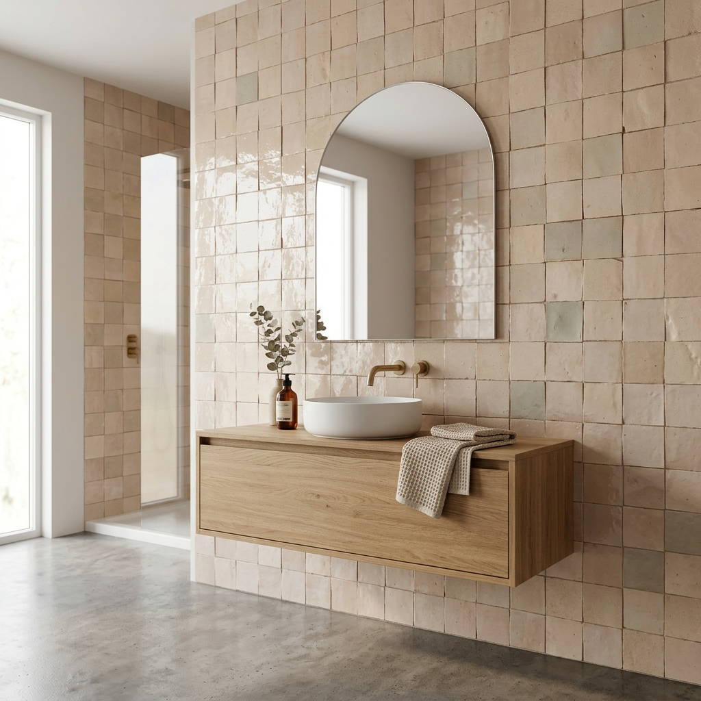 Tile visualized in a bathroom