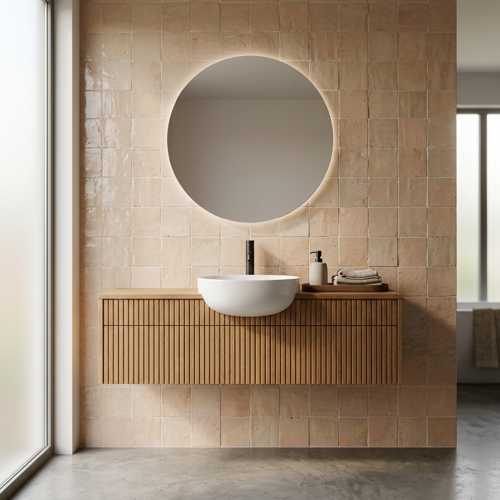 Tile visualized in a bathroom