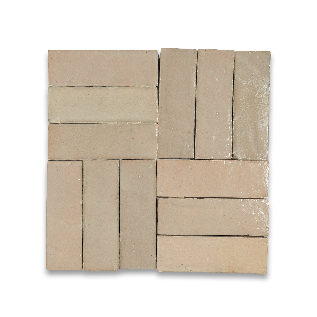 Beige white zellige tile
