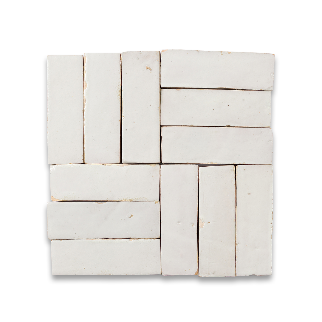 white zellige tile