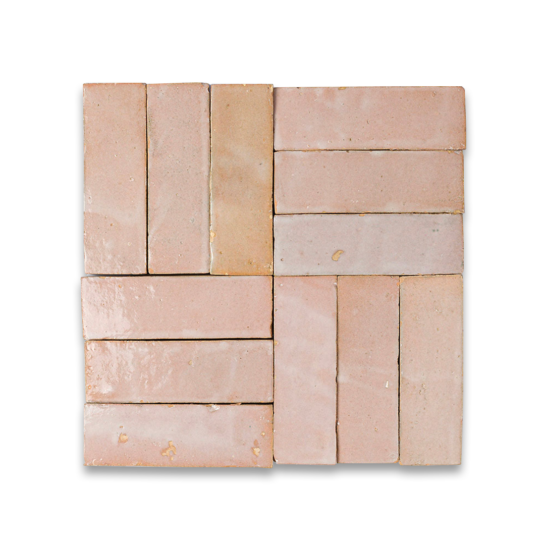 pink zellige tile