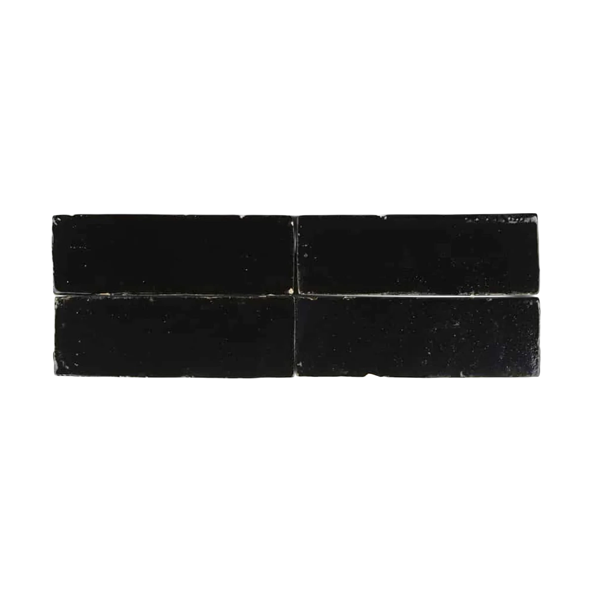 Bejmat Obsidian - Black Moroccan Zellige Tile