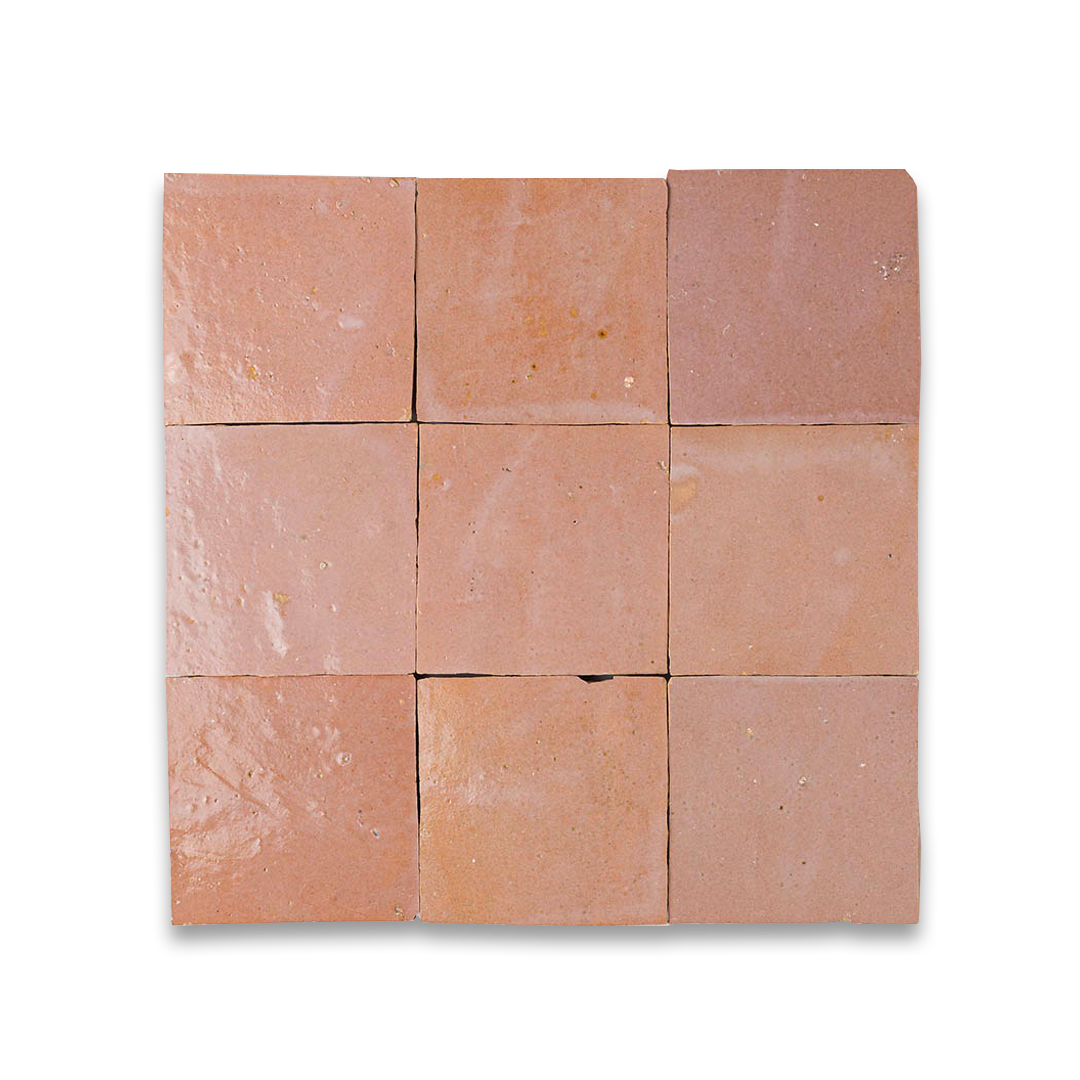 pink zellige tile
