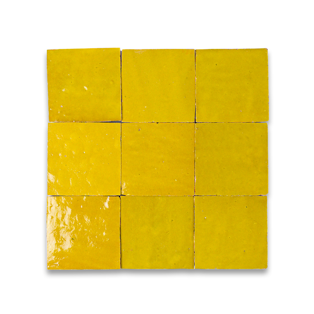 yellow zellige tile
