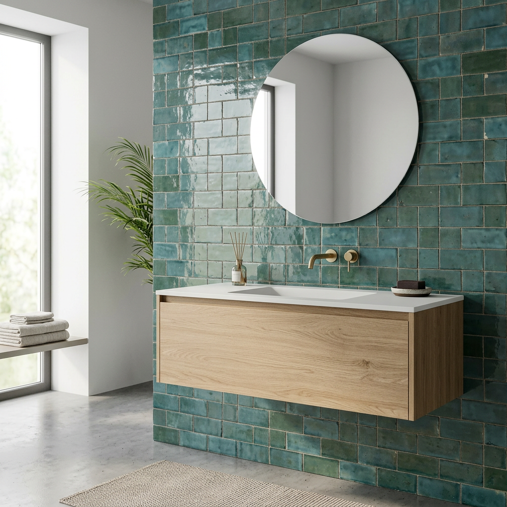 Tile visualized in a bathroom