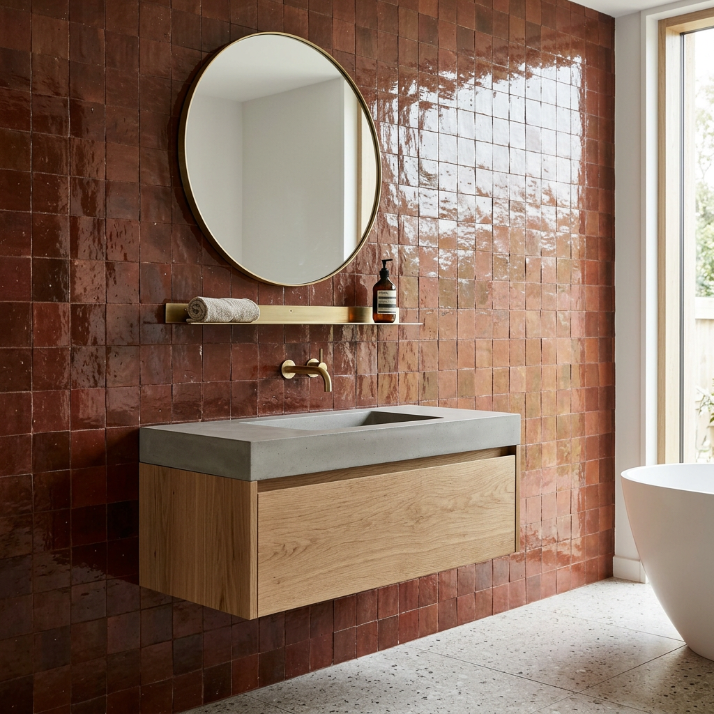 Tile visualized in a bathroom