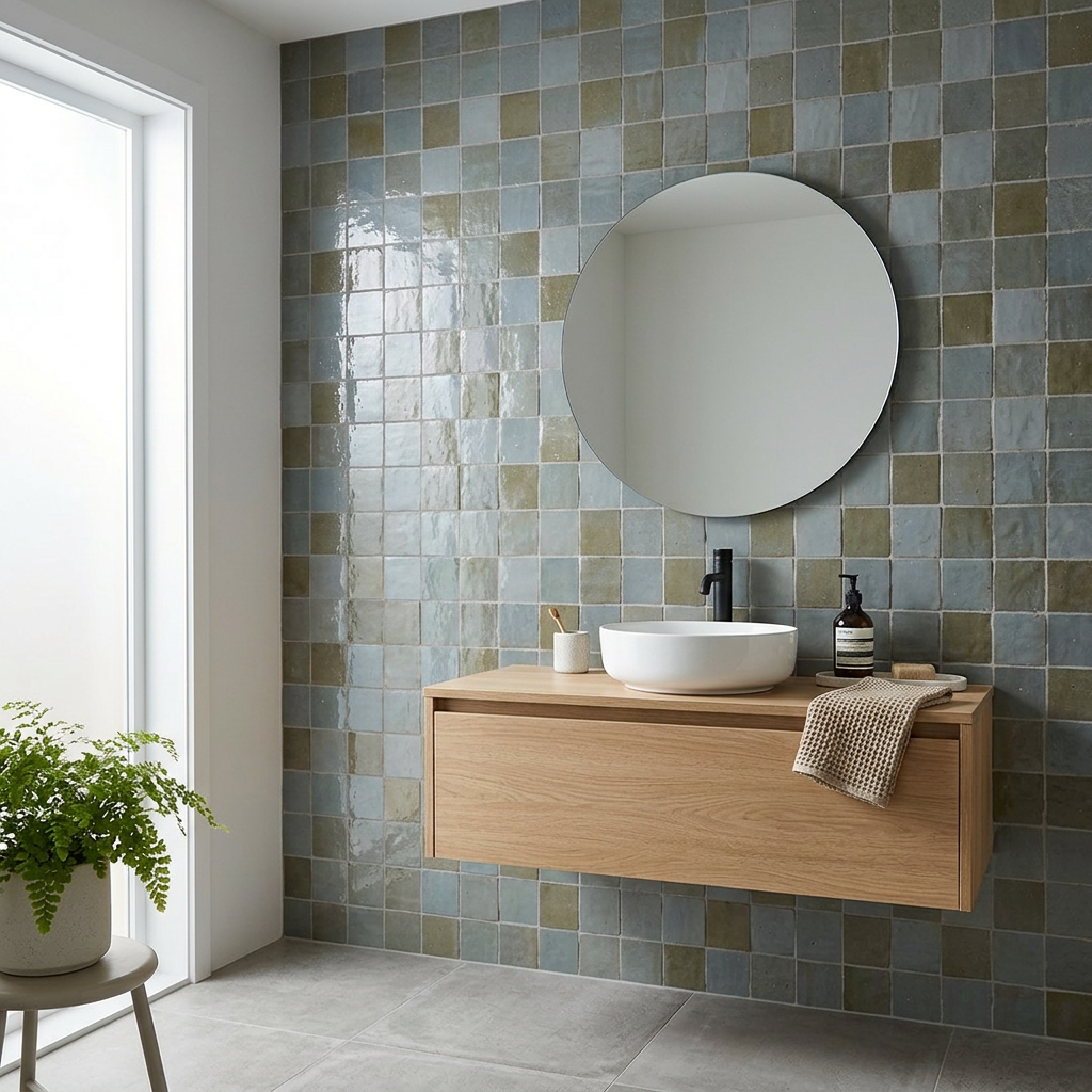 Tile visualized in a bathroom