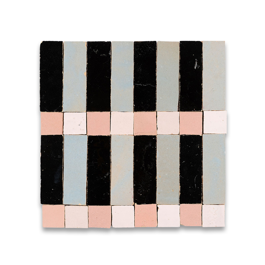 brown striped zellige tile
