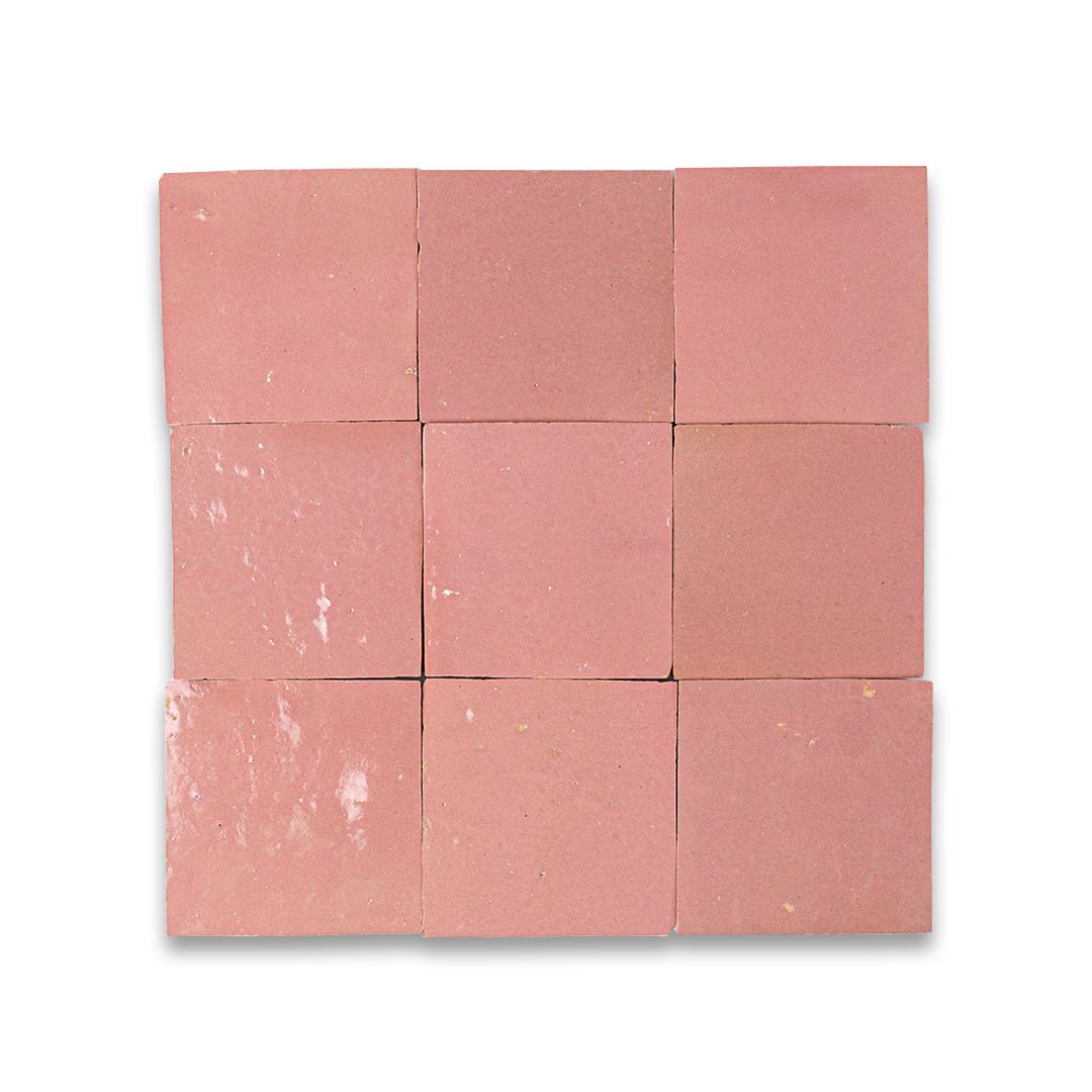 pink zellige tile