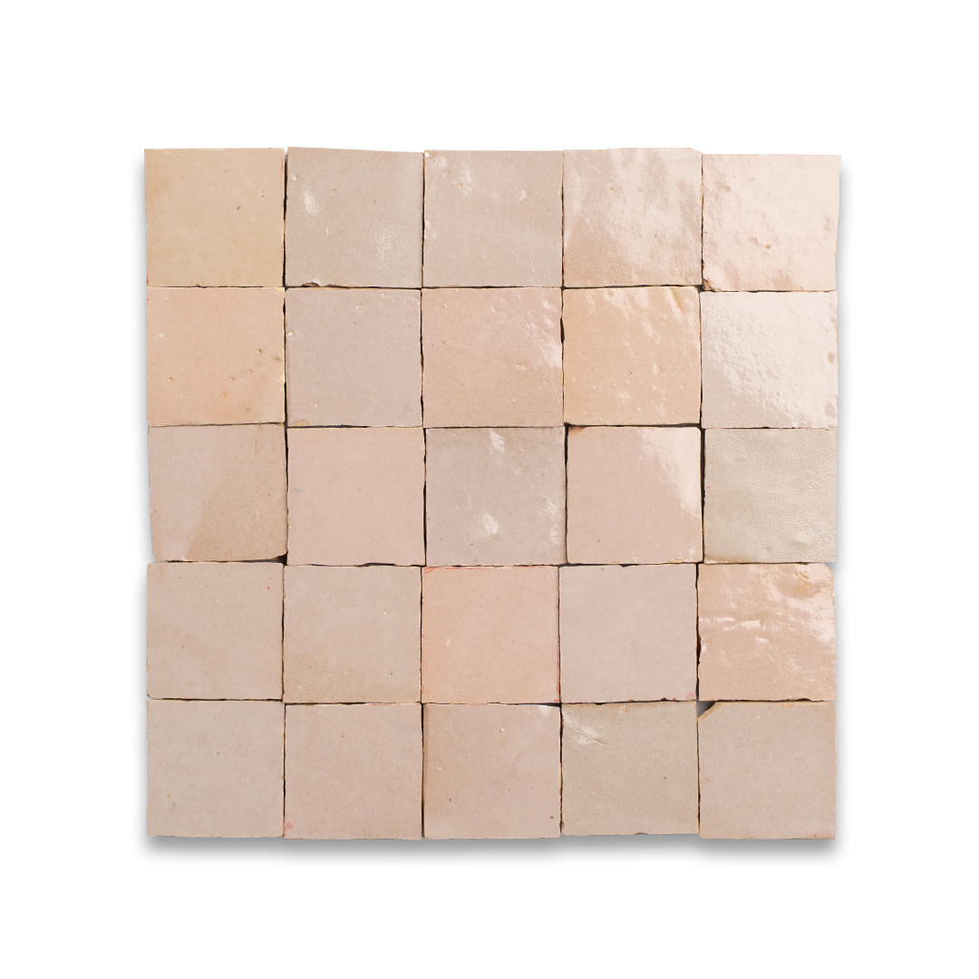 pink zellige tile