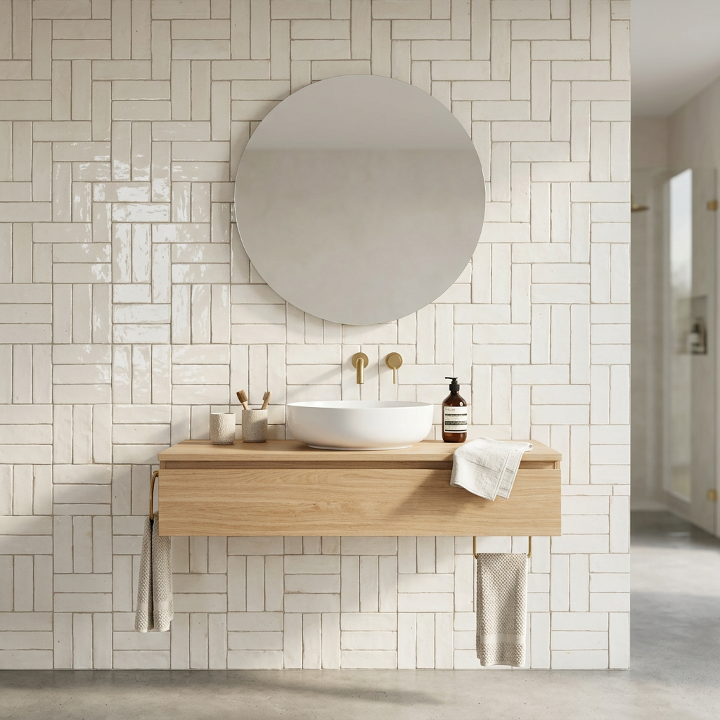 Tile visualized in a bathroom