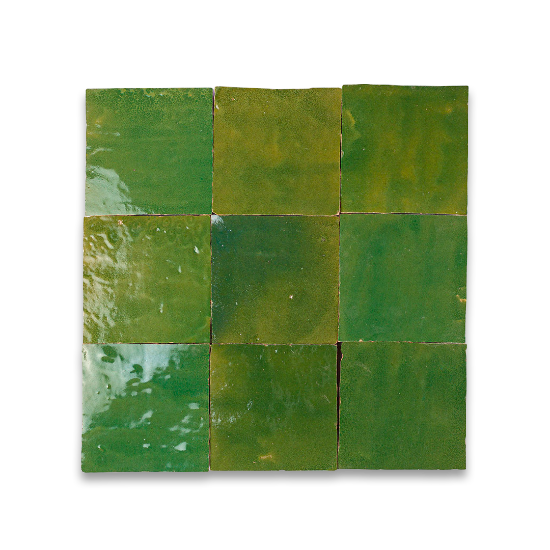 green zellige tile