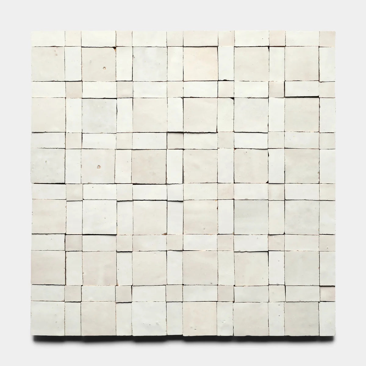 Warm Crisp White Souk Mosaic Moroccan Zellige Tile