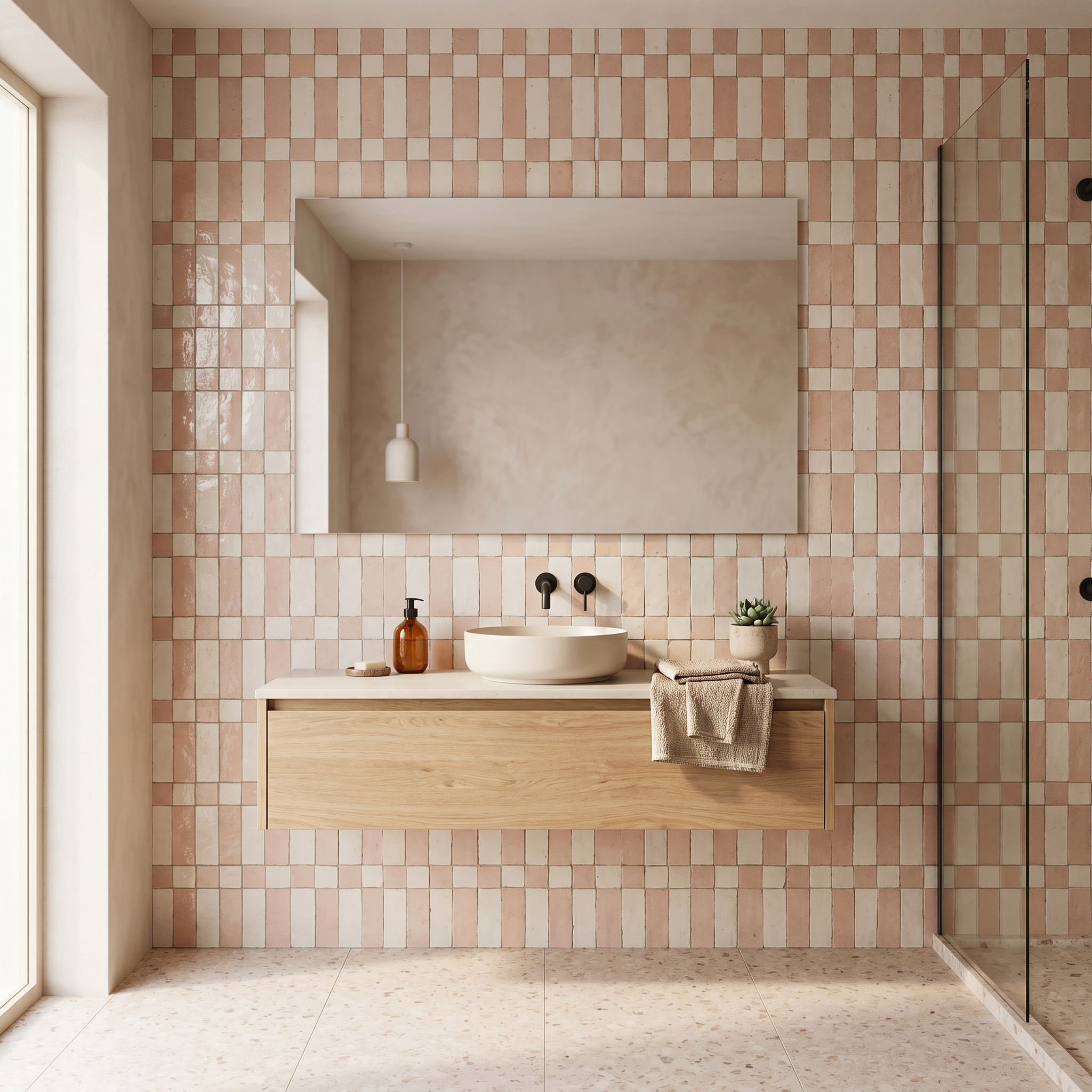 Tile visualized in a bathroom