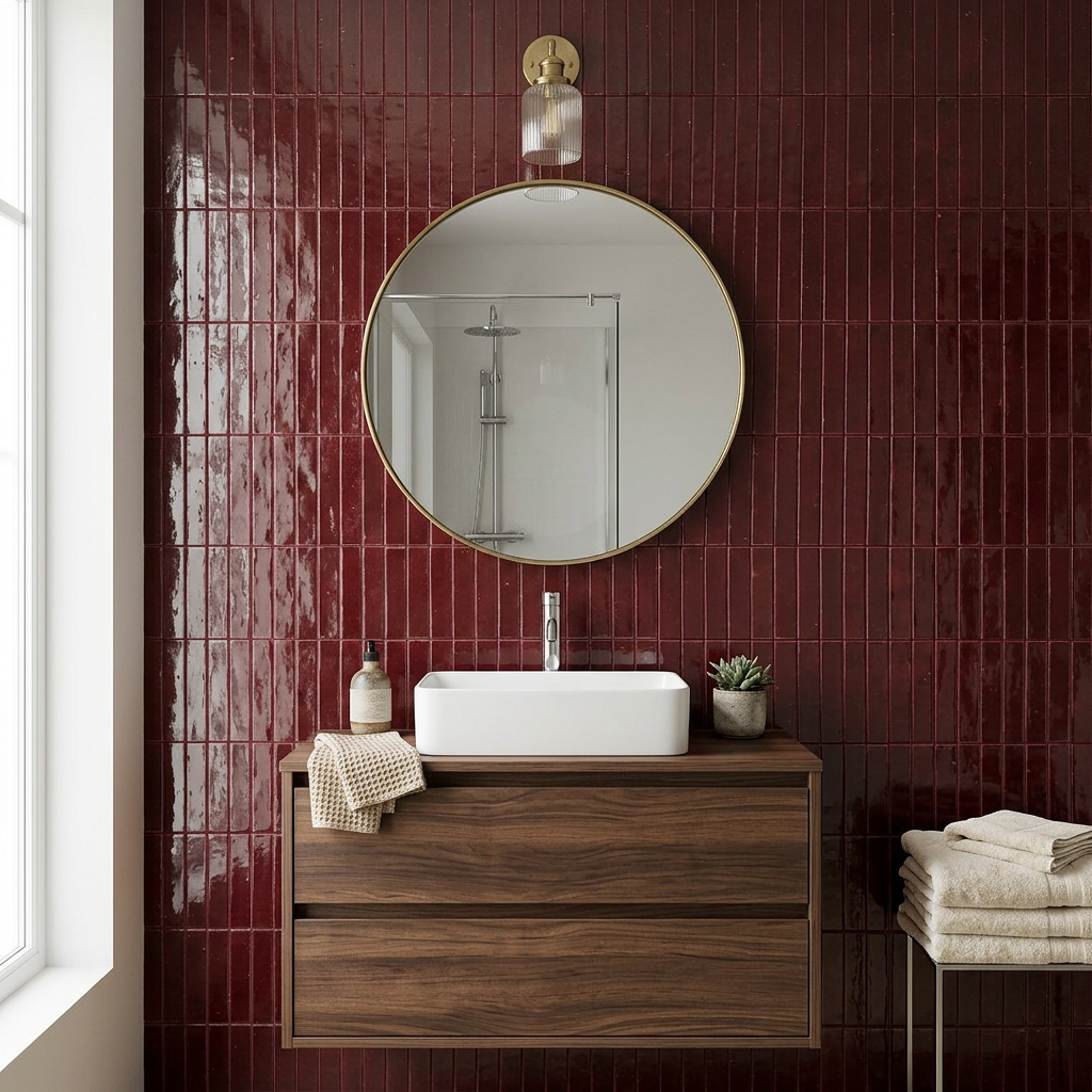 Tile visualized in a bathroom