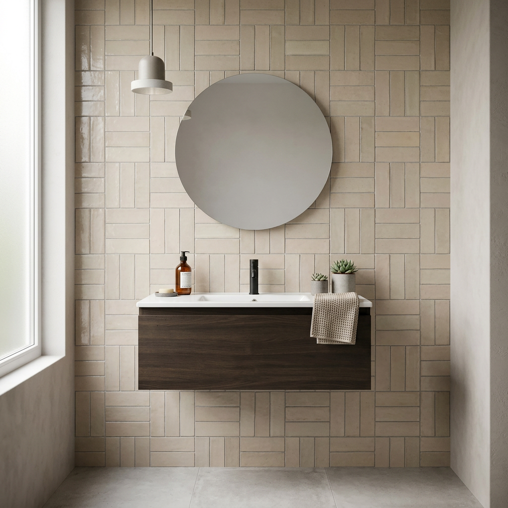 Tile visualized in a bathroom