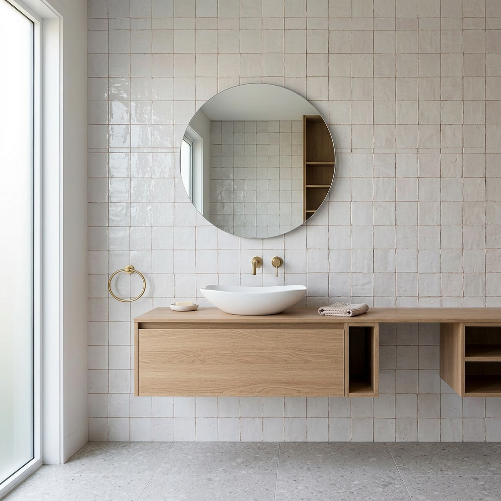 Tile visualized in a bathroom