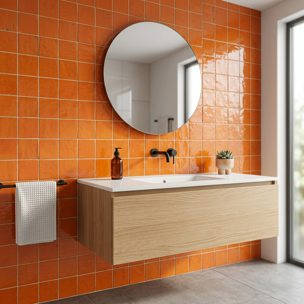Tile visualized in a bathroom