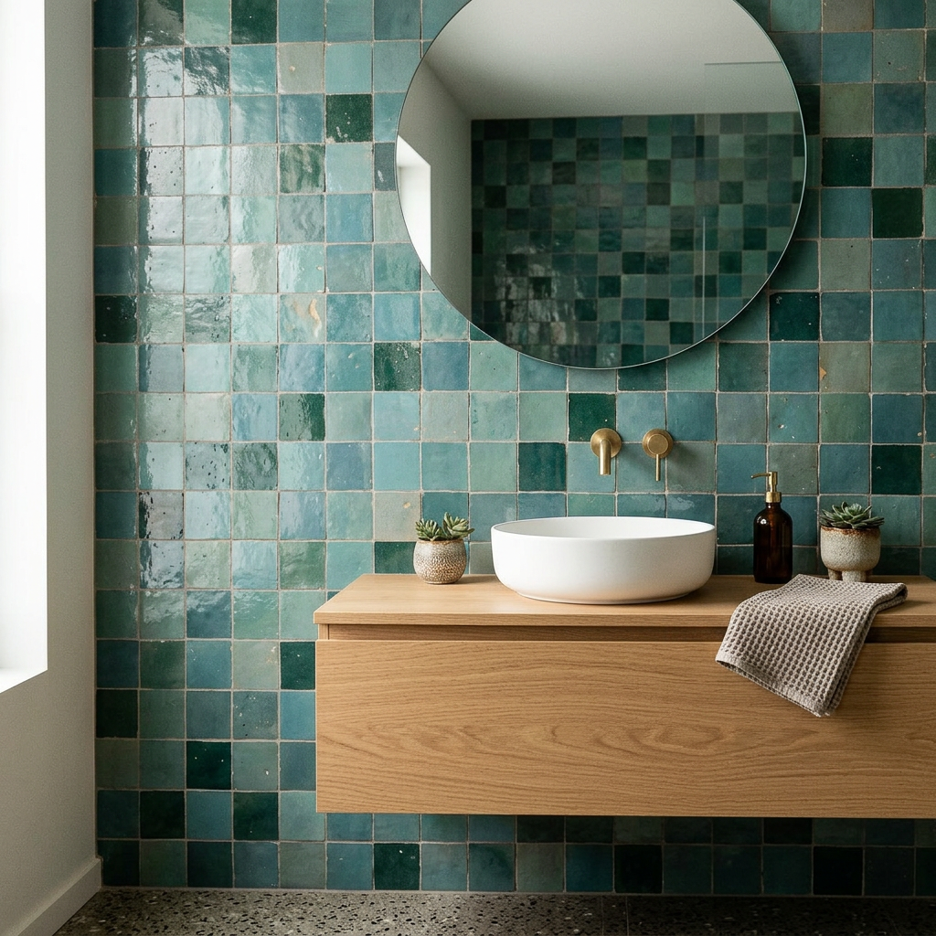 Tile visualized in a bathroom