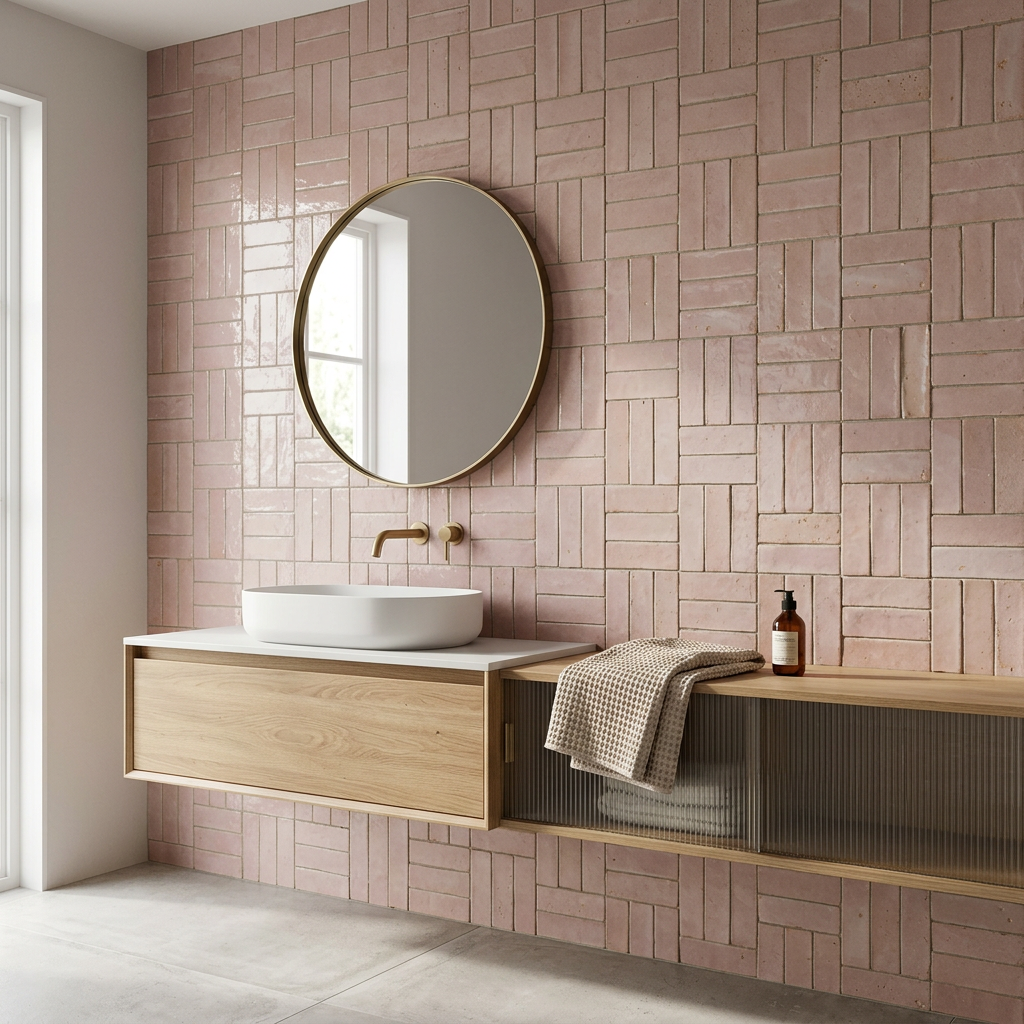 Tile visualized in a bathroom