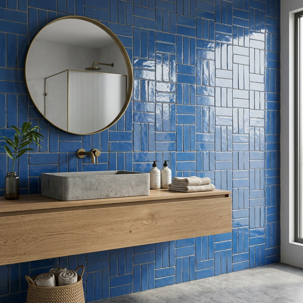 Tile visualized in a bathroom