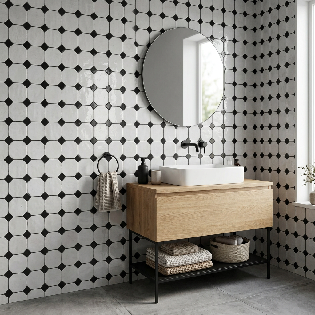 Tile visualized in a bathroom