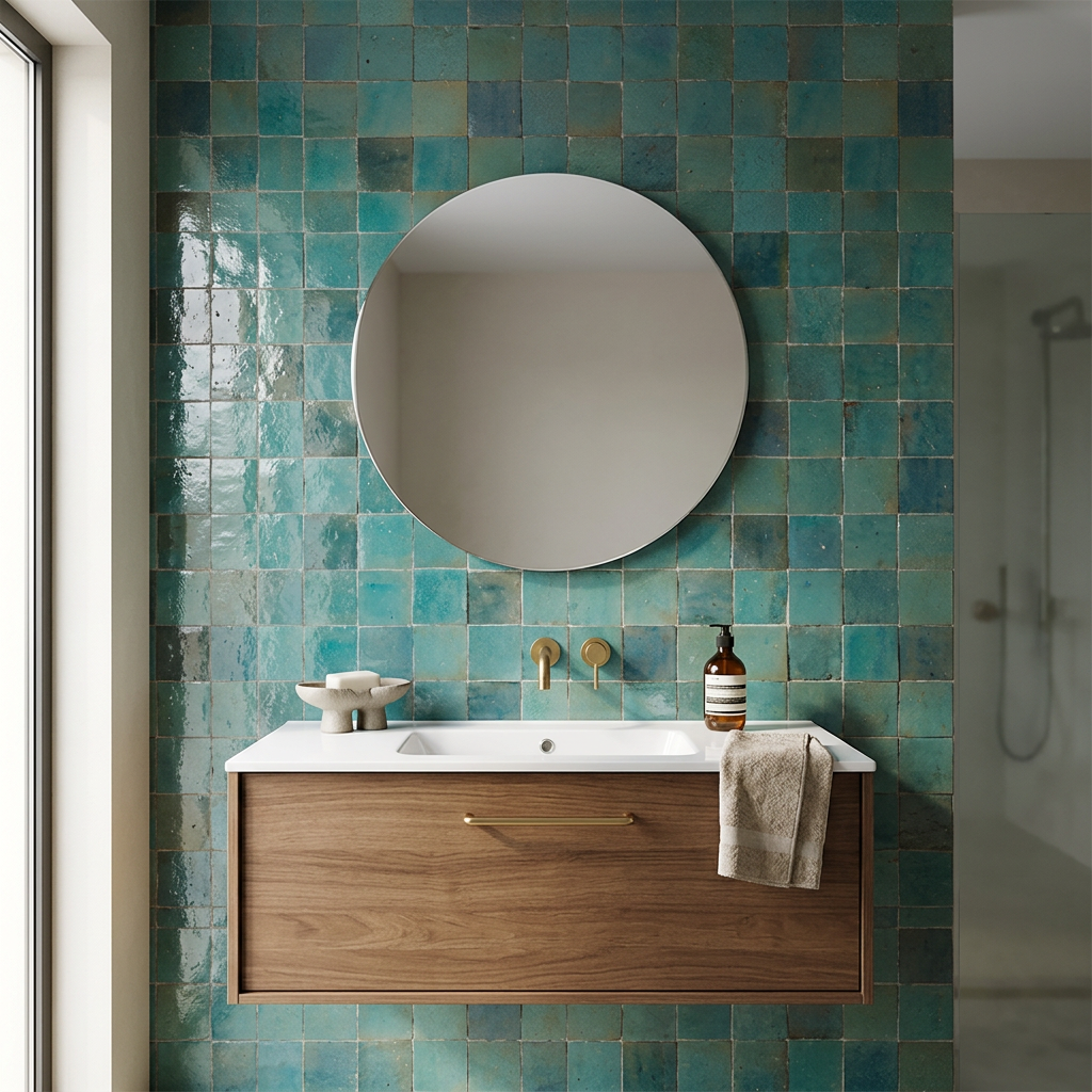 Tile visualized in a bathroom