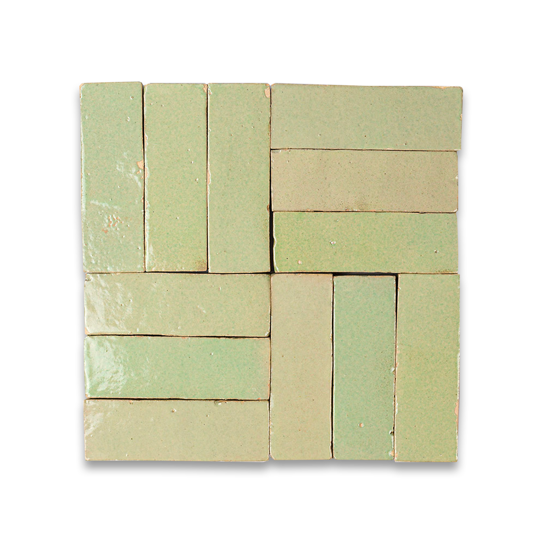 green zellige tile