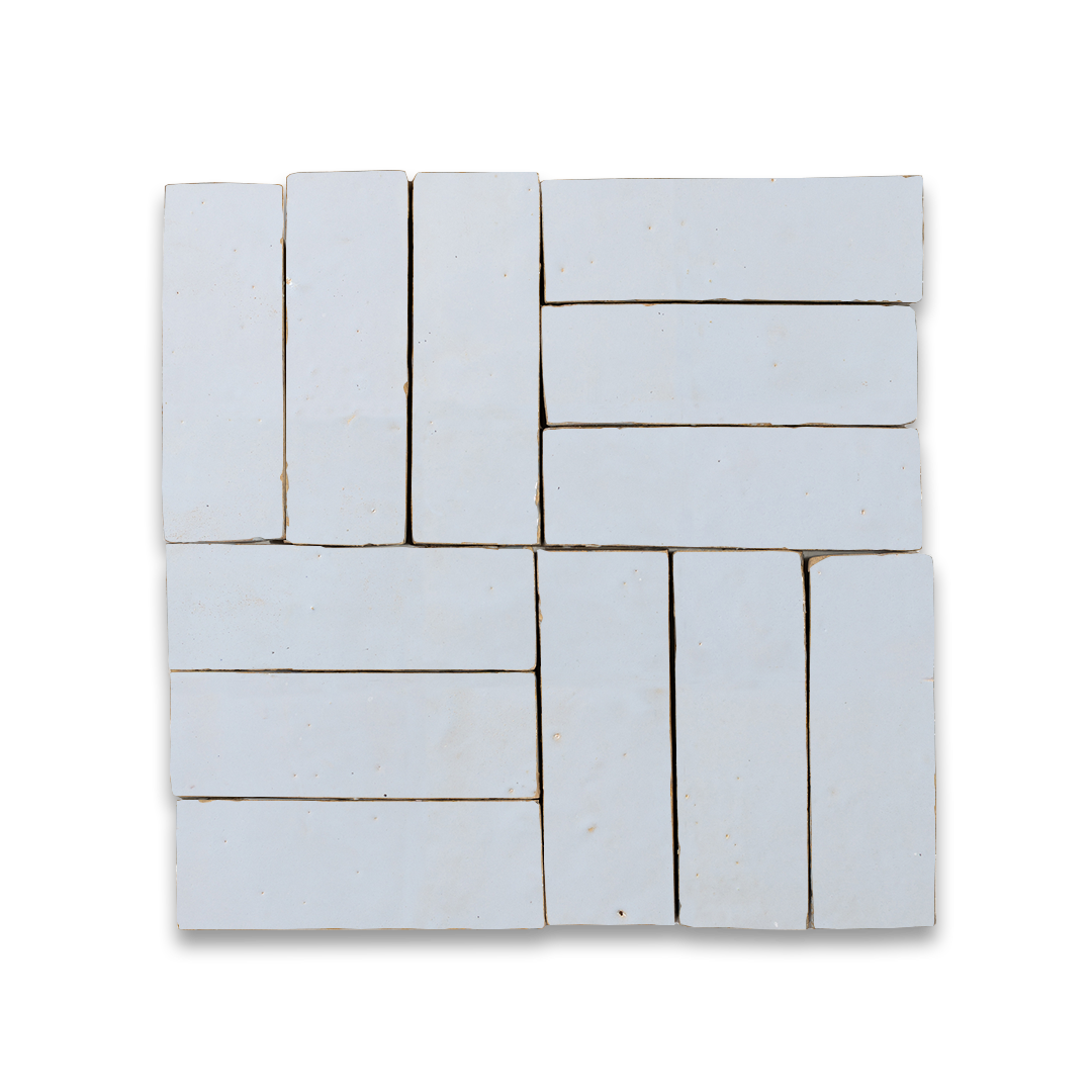 white zellige tile