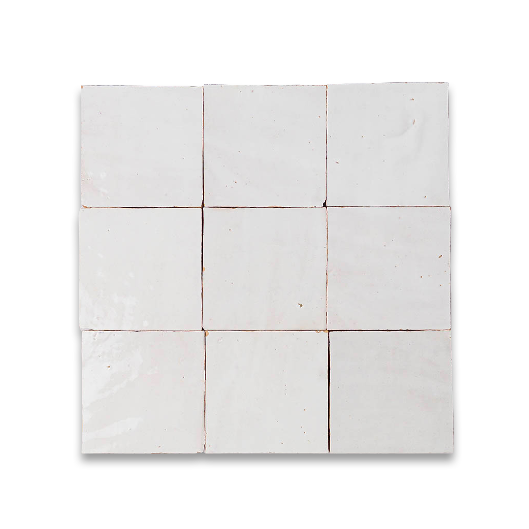 white zellige tile