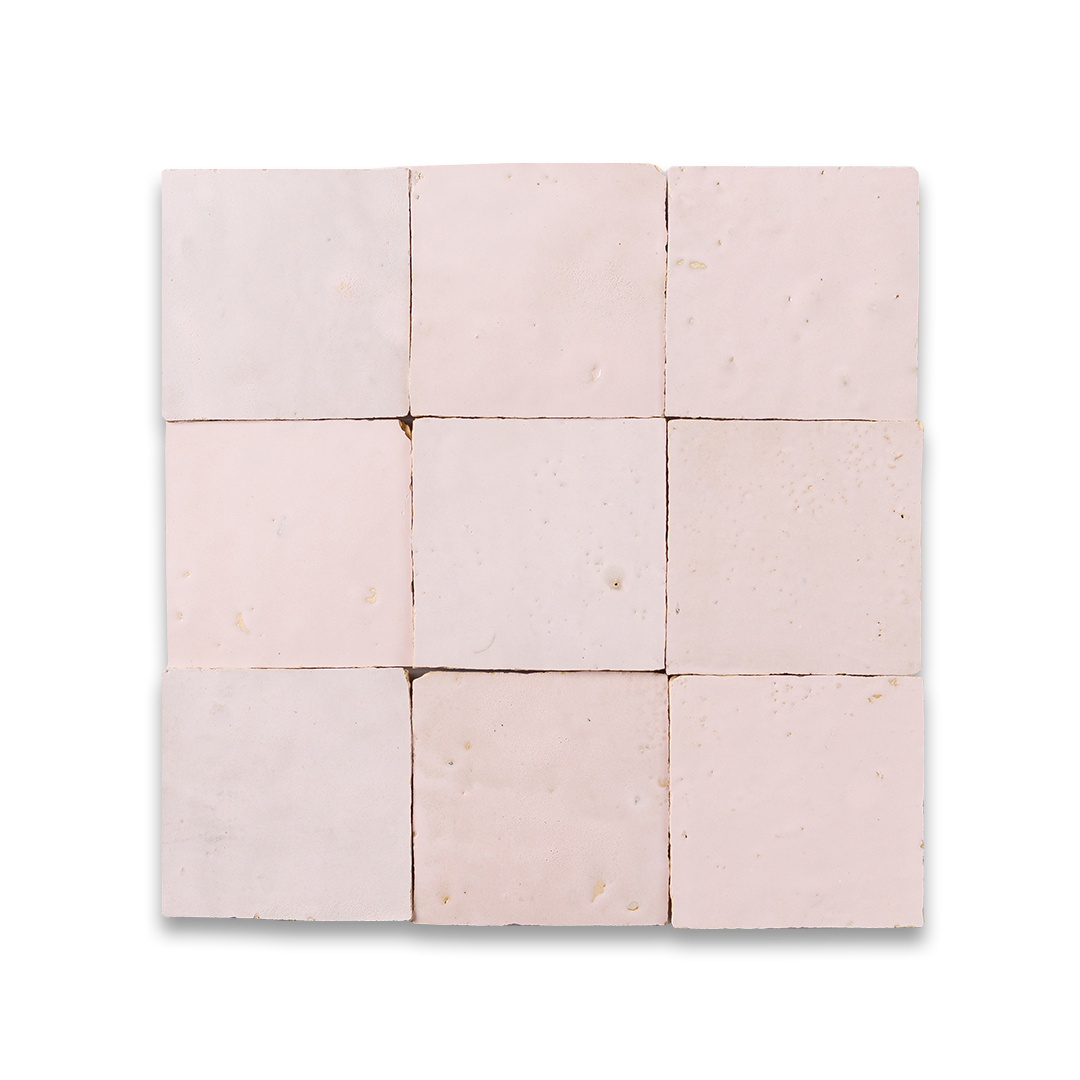 pink zellige tile