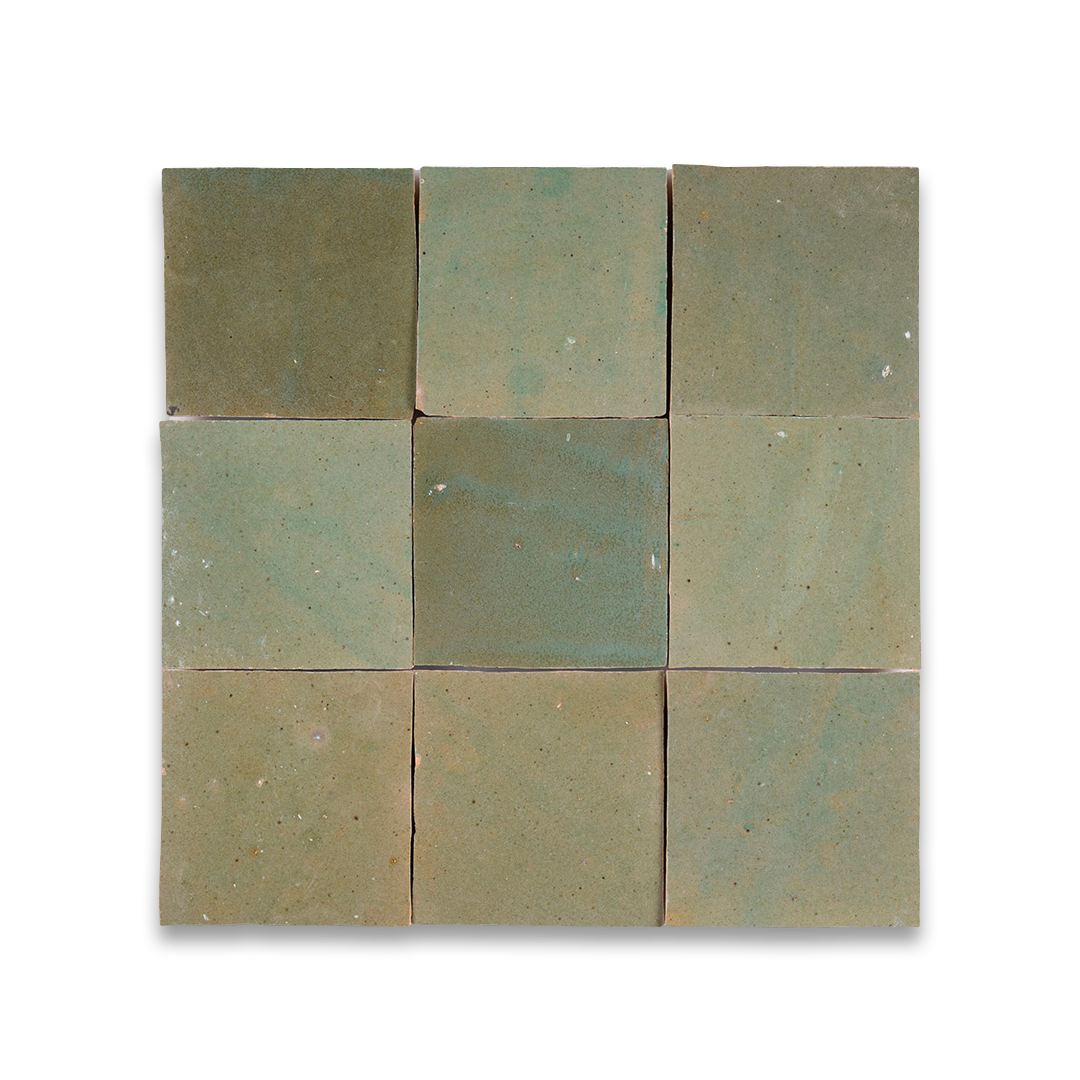 green zellige tile