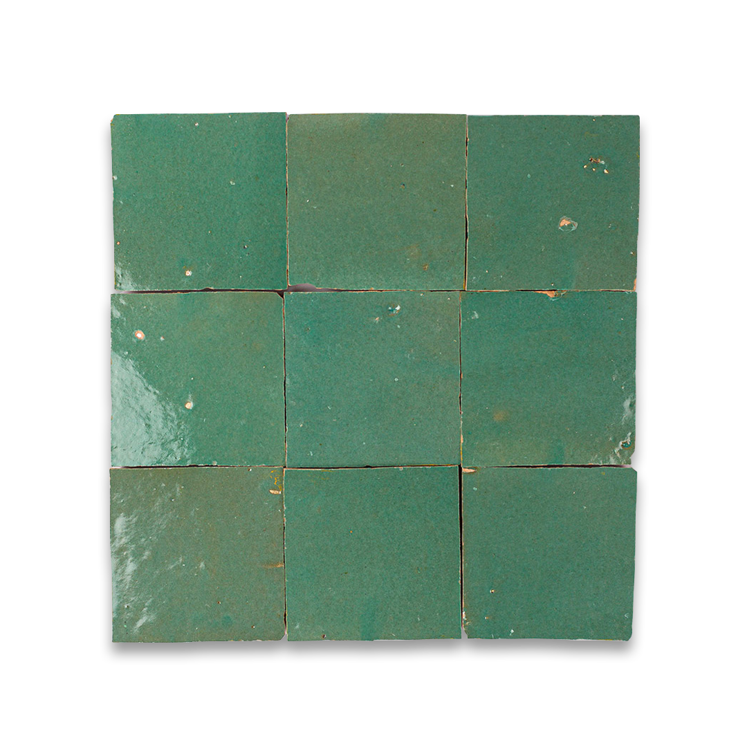 green zellige tile