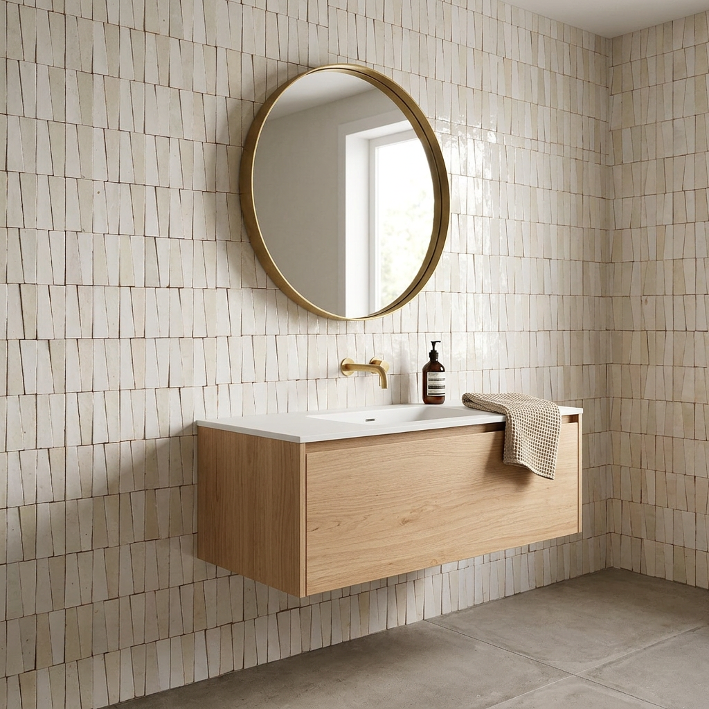 Tile visualized in a bathroom