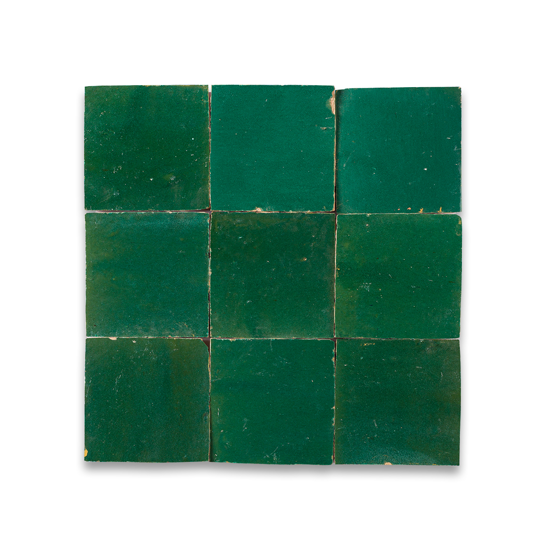 green zellige tile
