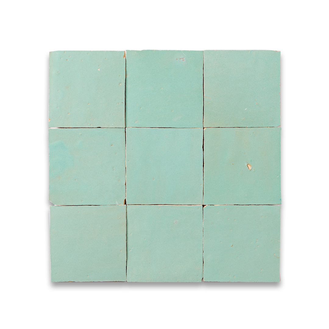 green zellige tile