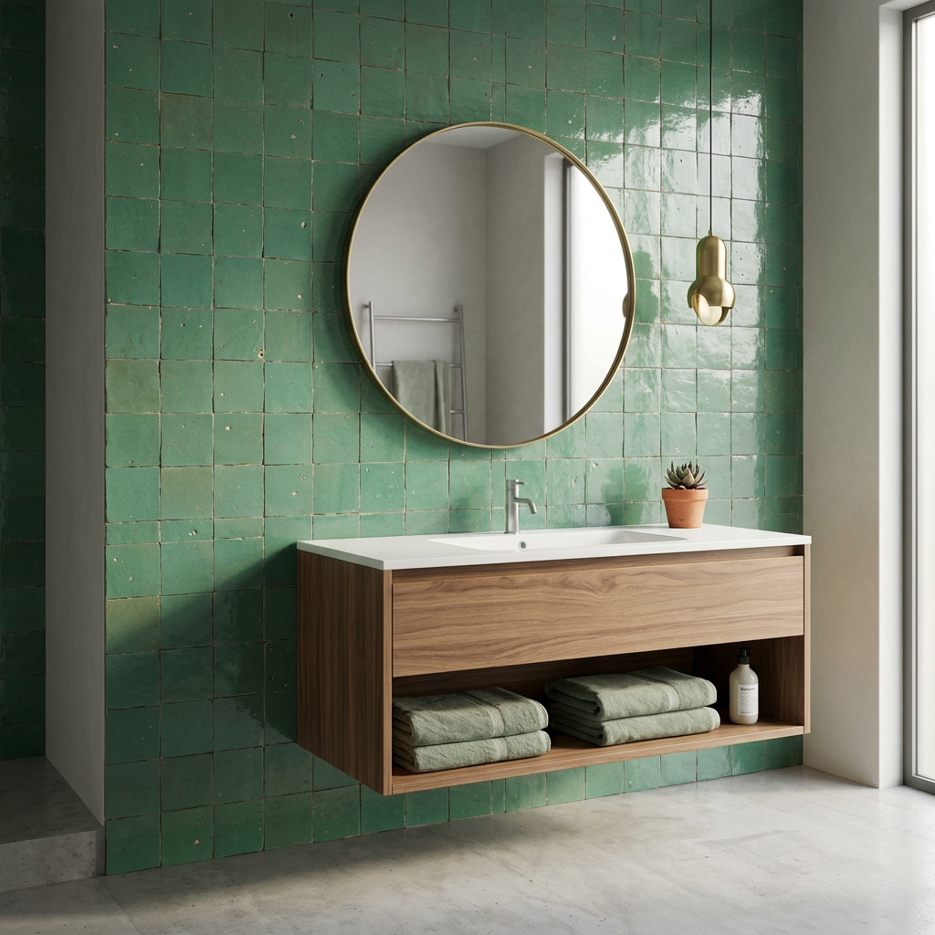 Tile visualized in a bathroom