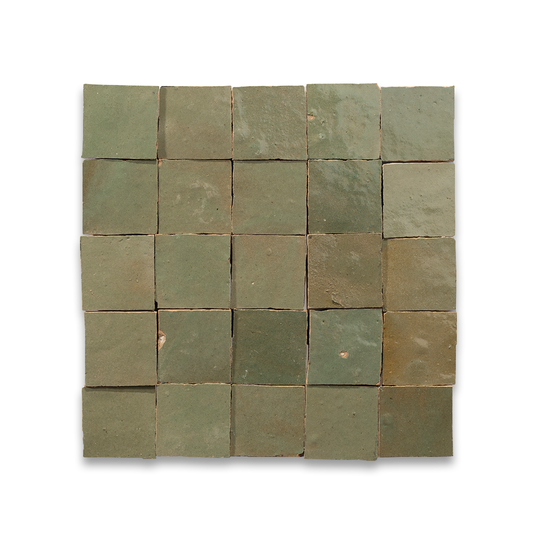 green zellige tile