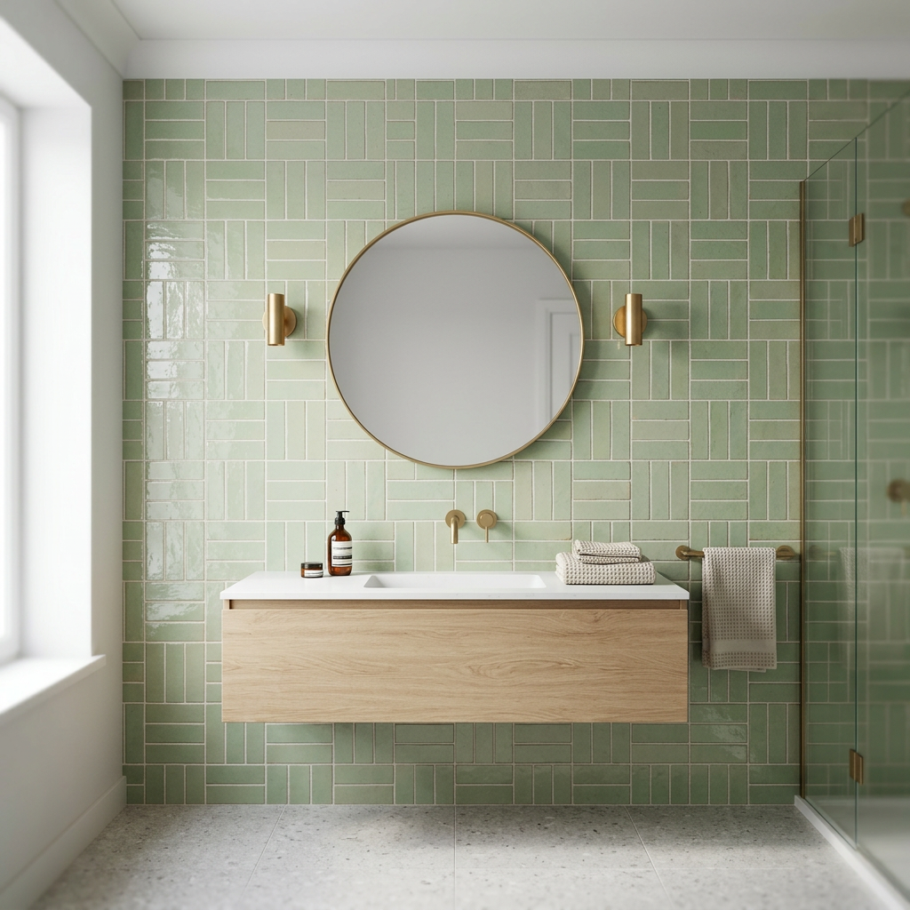Tile visualized in a bathroom