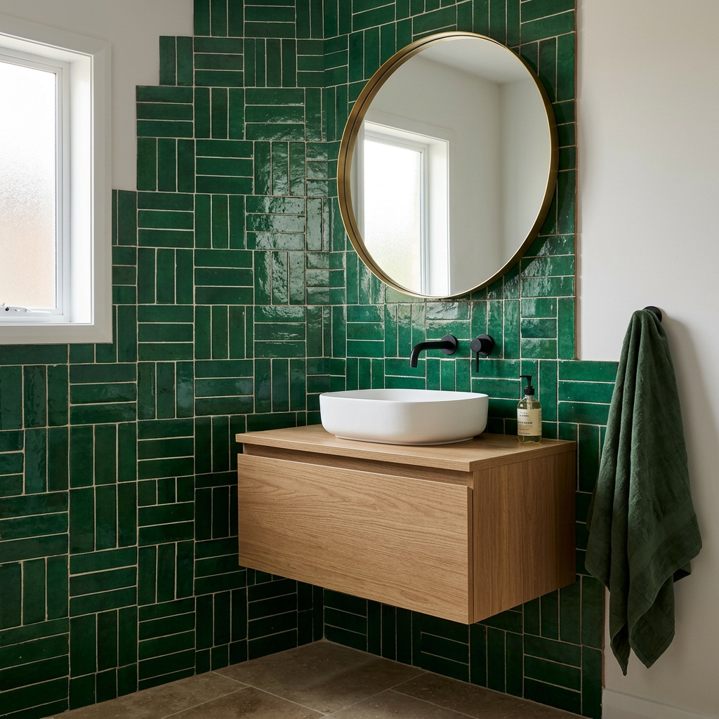 Tile visualized in a bathroom