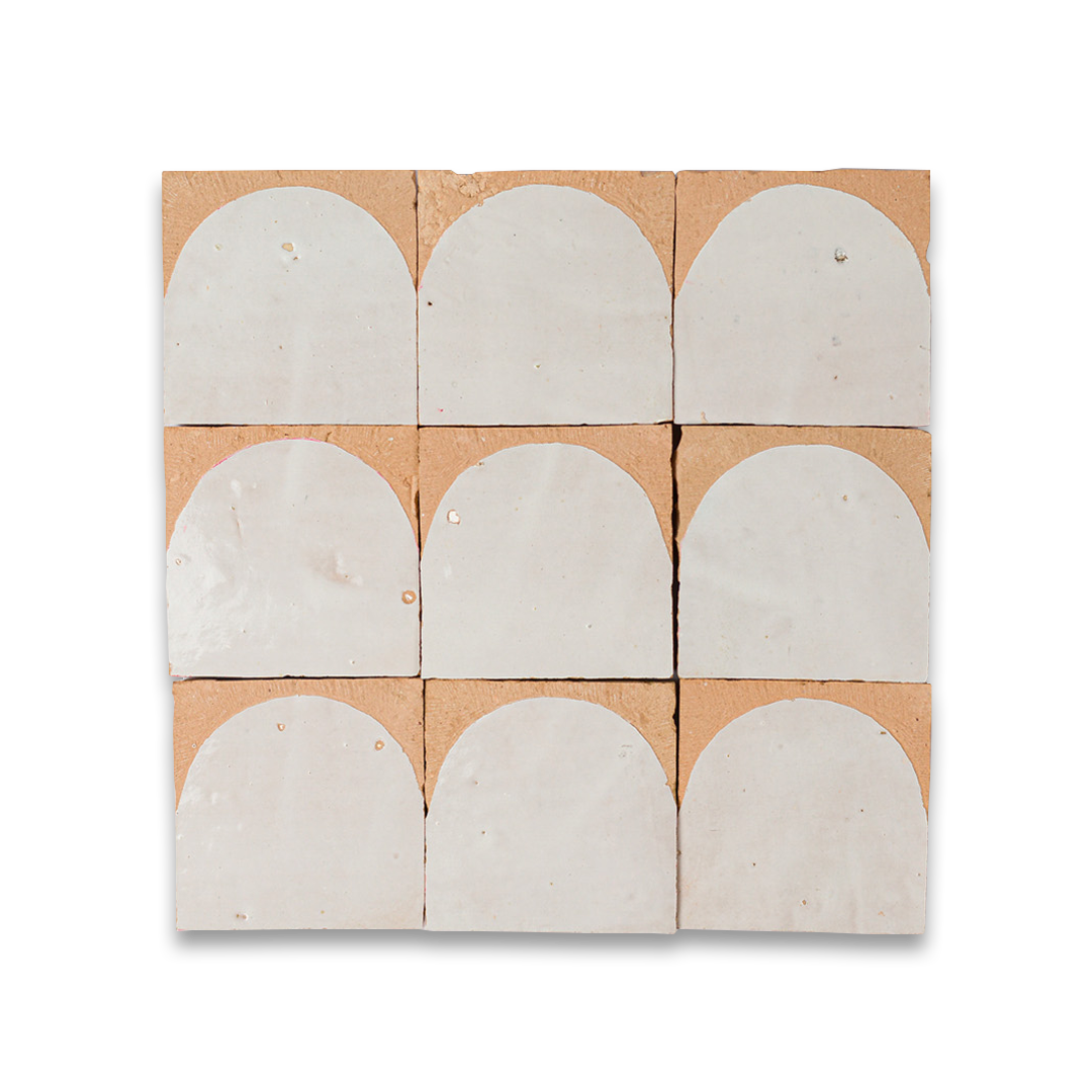 White Arch Terracotta Zellige