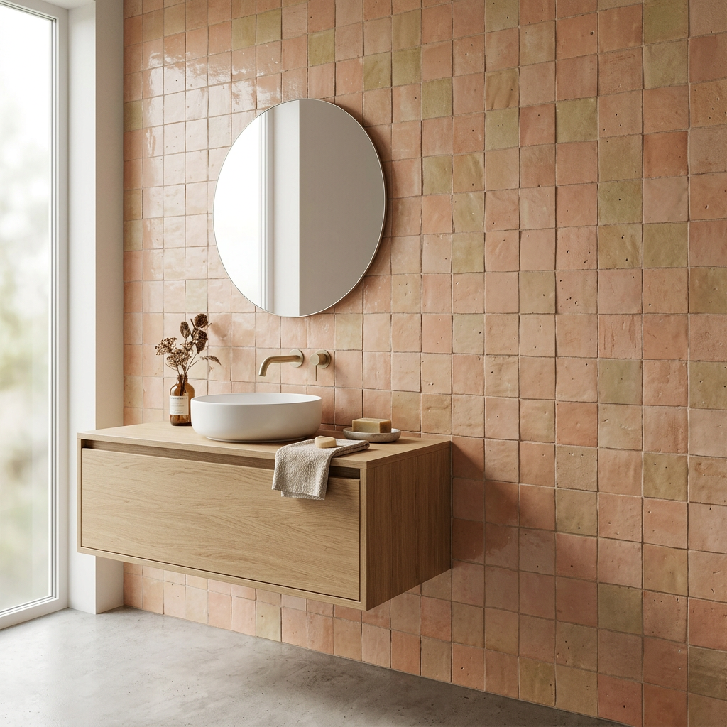 Tile visualized in a bathroom