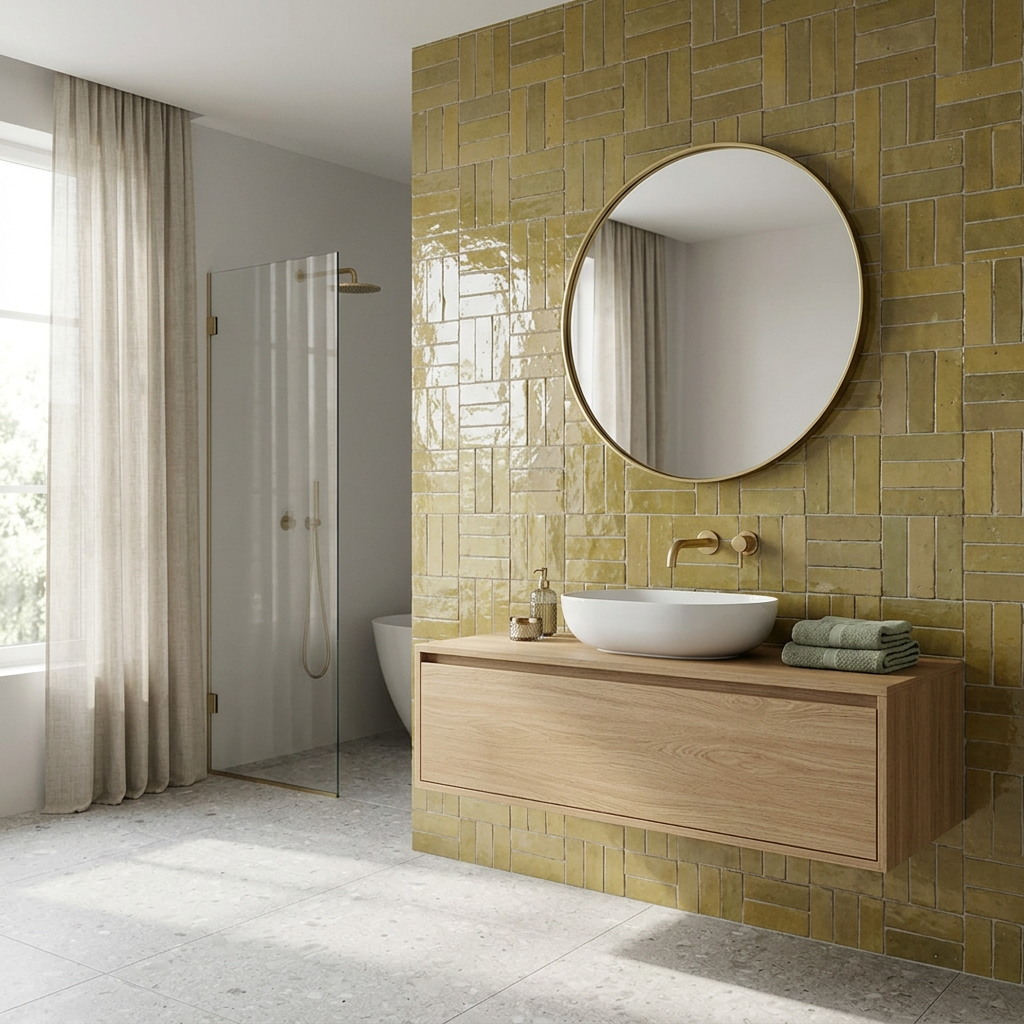 Tile visualized in a bathroom