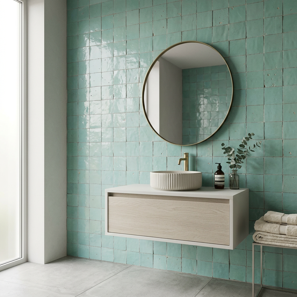 Tile visualized in a bathroom