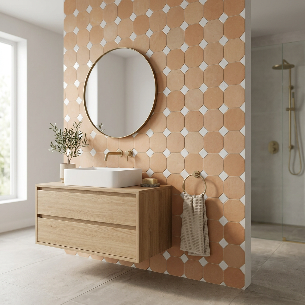 Tile visualized in a bathroom